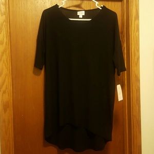 Lularoe solid black irma size Small